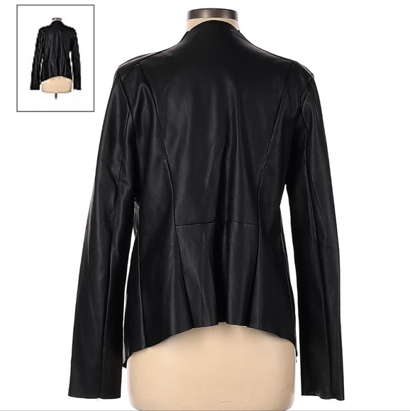 Black Faux Leather Jacket - Picture 4 of 5